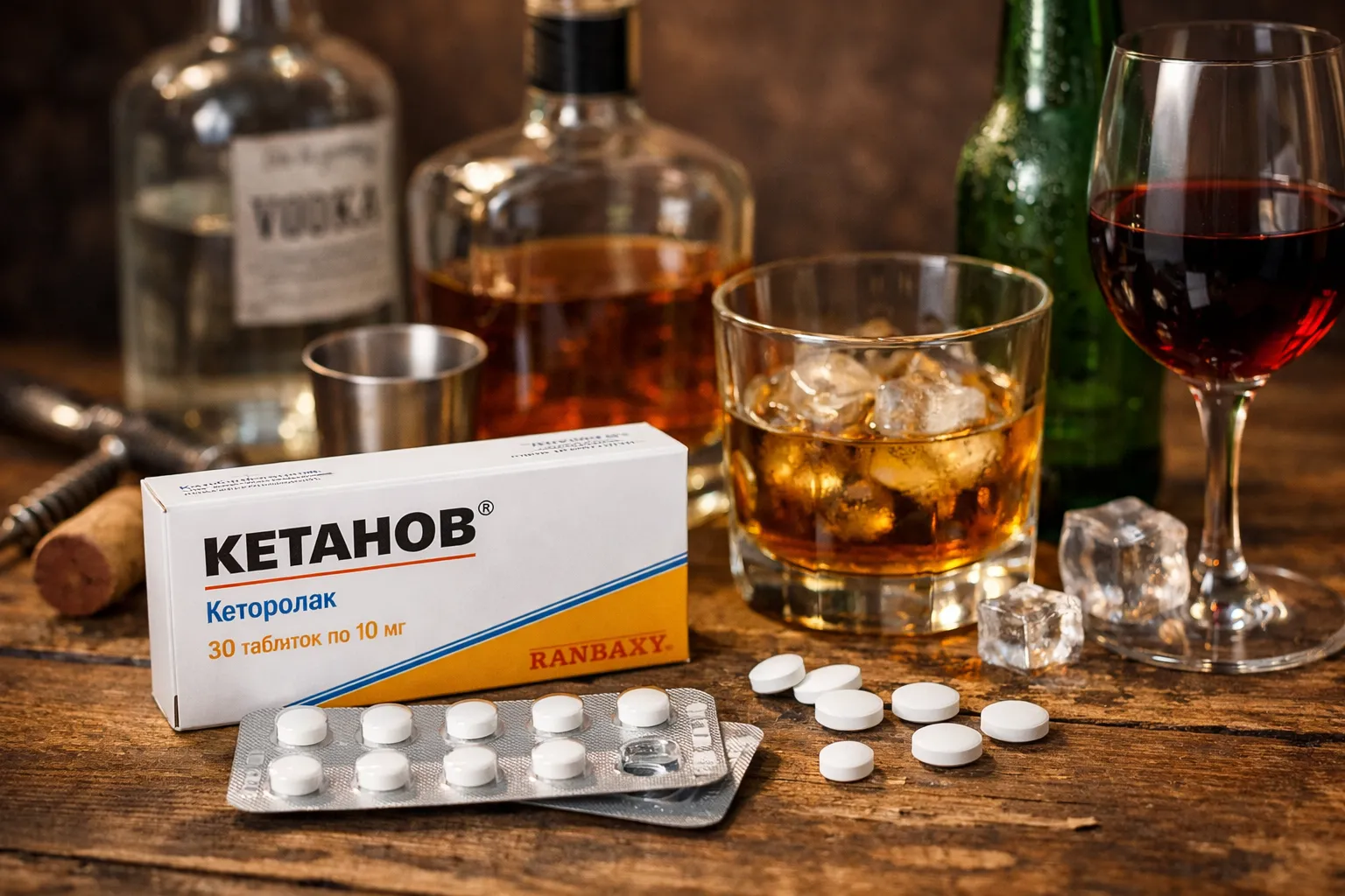 Кетанов и алкоголь